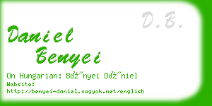 daniel benyei business card